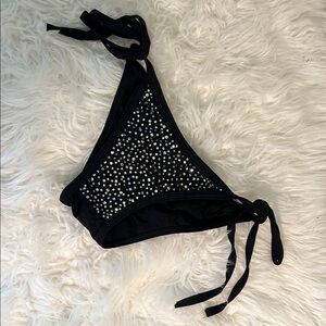 Black Bikini Bottoms with rhinestones
